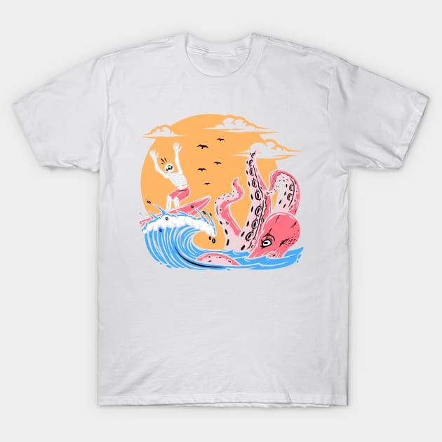 Even an octopus won’t stop me T-Shirt by Dawaly